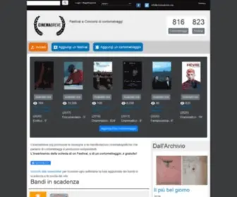 Cinemabreve.org(Il portale che promuove i migliori Concorsi di cortometraggi) Screenshot