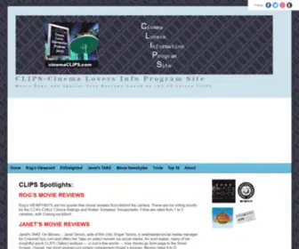 Cinemaclips.com(CLIPS-Cinema Lovers Info Program Site) Screenshot