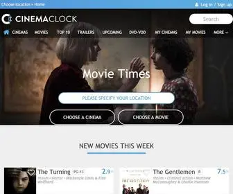 Cinemaclock.com(Cinema Clock) Screenshot