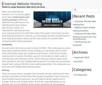 Cinemad.org(Cinemad Website Hosting) Screenshot