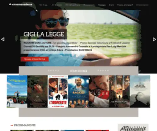 Cinemaedera.it(Cinema Multisala Edera e Piccolo Edera) Screenshot