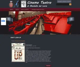 Cinemamandellodellario.it(De André) Screenshot