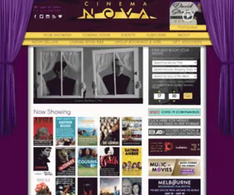 Cinemanova.com.au(Cinema Nova) Screenshot