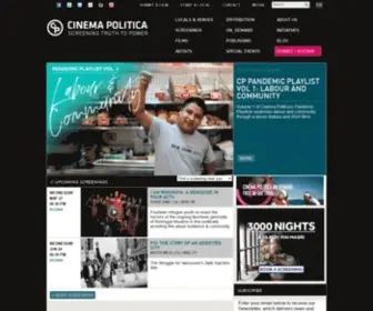 Cinemapolitica.org(Cinema politica) Screenshot