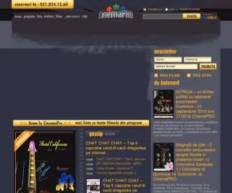 Cinemapro.ro(Site-ul celui mai cool cinematograf de bulevard) Screenshot
