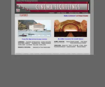 Cinemasightlines.com(CINEMA SIGHTLINES) Screenshot