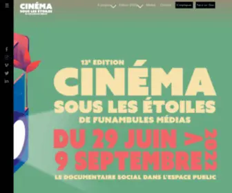 Cinemasouslesetoiles.org(Accueil) Screenshot