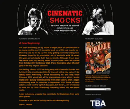 Cinematicshocks.com(CINEMATIC SHOCKS) Screenshot