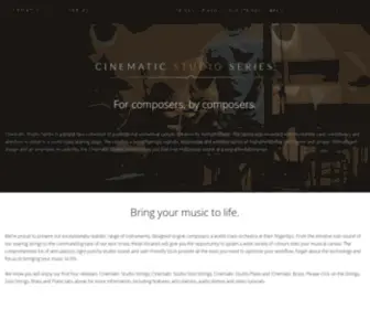 Cinematicstudioseries.com(Cinematic Studio Series) Screenshot