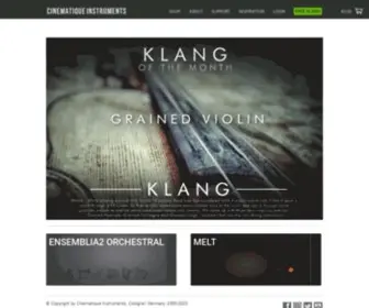 Cinematique-Instruments.com(Cinematique Instruments) Screenshot