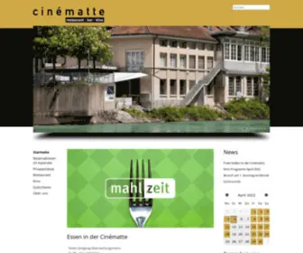 Cinematte.ch(Cinématte Restaurant Bar Kino) Screenshot