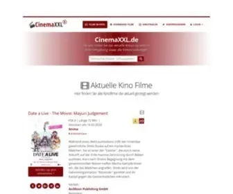 Cinemaxxl.de(Kinoprogramm & HD Kinotrailer bei) Screenshot