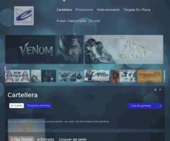 Cinemeseixmacia.com(Cartellera) Screenshot