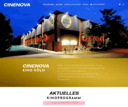 Cinenova.de(Kino Köln) Screenshot