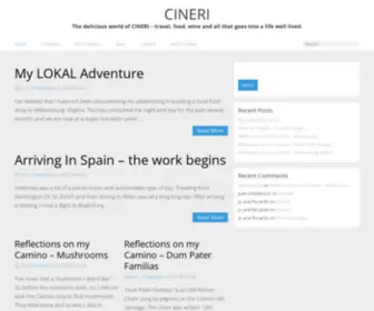 Cineri.com(The delicious world of CINERI) Screenshot