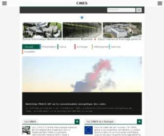 Cines.fr(Centre Informatique National de l'Enseignement Supérieur) Screenshot