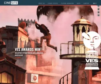 Cinesite.com(Celebrating 30 Years of VFX & Animation) Screenshot