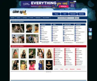 Cinespot.net(An Entertainment Website) Screenshot