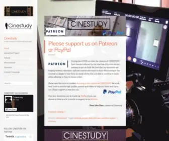 Cinestudy.org(Free film education) Screenshot