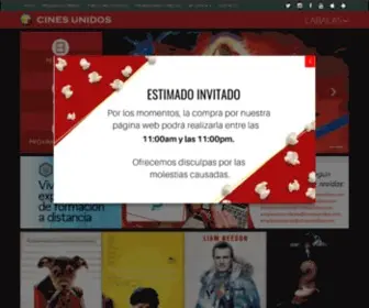 Cinesunidos.com.ve(Cinesunidos) Screenshot