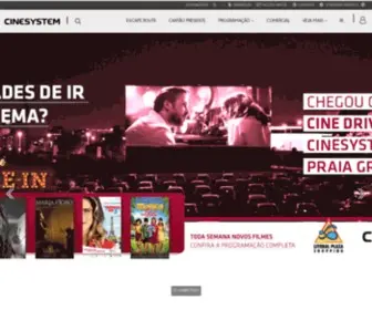 Cinesystem.com.br(Rede Cinesystem Cinemas) Screenshot