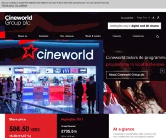 Cineworldplc.com(Cineworld) Screenshot