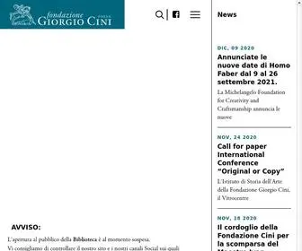 Cini.it(Fondazione Giorgio Cini Onlus) Screenshot