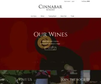 Cinnabarwinery.com(Cinnabarwinery) Screenshot