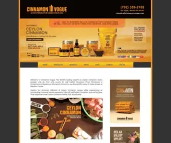 Cinnamonvogue.com(Ceylon Cinnamon) Screenshot