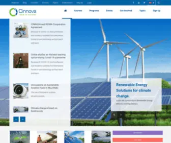 Cinnova.org(Center for Innovation and Sustainable Development) Screenshot