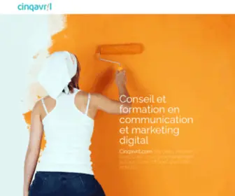 Cinqavril.com(Conseil et formation en communication et webmarketing pour PME à Dijon) Screenshot