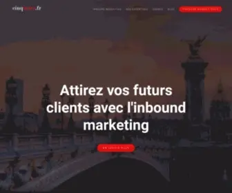 CinqMars.fr(Agence inbound marketing) Screenshot