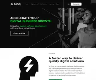 CinqTechnologies.com(Nearshore Software Development Company) Screenshot