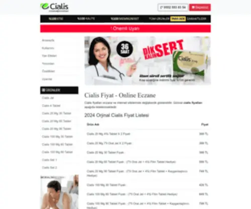 Cinselsaglikmerkezi.com(Cialis Fiyat) Screenshot