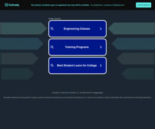 Cinstitute.org.in(C Institute) Screenshot
