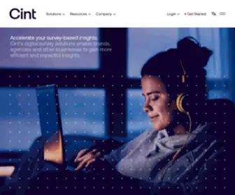 Cint.com(Digital Insights Gathering Platform) Screenshot
