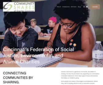 Cintishares.org(Community Shares of Greater Cincinnati) Screenshot