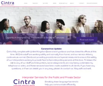 Cintra.org.uk(Interpreter Services) Screenshot