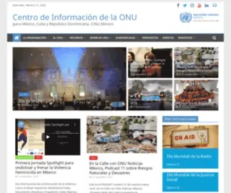 Cinu.mx(Centro de Información de la ONU) Screenshot