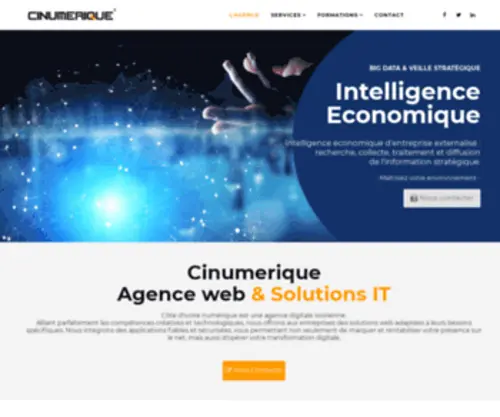 Cinumerique.com(Agence web innovante I Abidjan) Screenshot