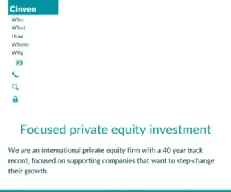 Cinven.com(Focused European Integrated World) Screenshot