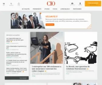 Cio-Online.com(Découvez le site des dirigeants de système d'information) Screenshot
