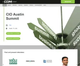 Cioaustinsummit.com(The CDM Media CIO Austin Summit) Screenshot