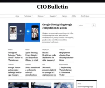 Ciobulletin.com(CIO Bulletin) Screenshot