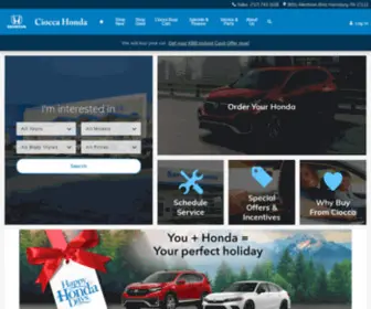 Cioccahonda.com(Ciocca Honda in Harrisburg) Screenshot