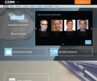 Ciocloudsummit.com(The CDM Media) Screenshot
