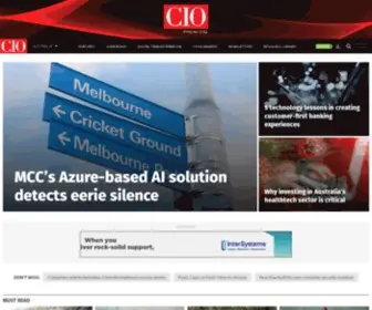 Cio.com.au(The voice of IT leadership) Screenshot