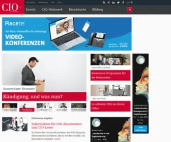 Cio.de(Das Portal für den Chief Information Officer (CIO)) Screenshot