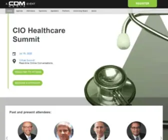 Ciohealthcaresummit.com(CDM Media) Screenshot