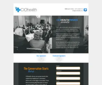 Ciohealth.com(CIOhealth events by CIOsynergy) Screenshot